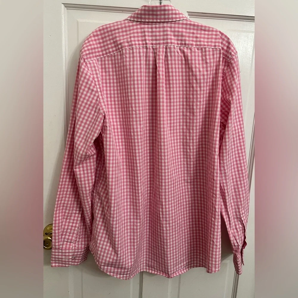 Vineyard Vines Pink Gingham Slim Fit Whale Shirt - Picture 6 of 9